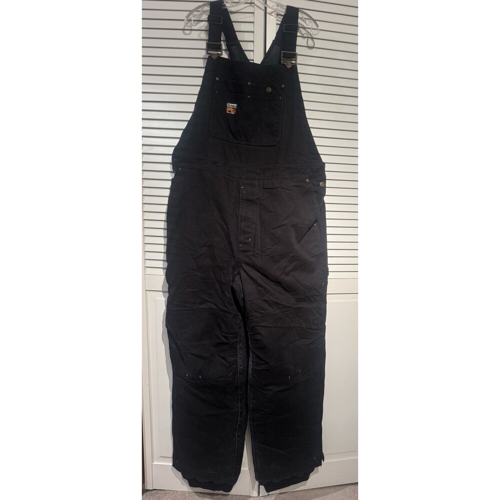 Timberland Pro M Insulated Overalls Bibs Black Double Knee Mens Sz XL Workwear